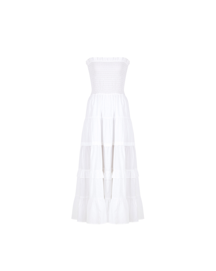 BIRD MAXI DRESS WHITE