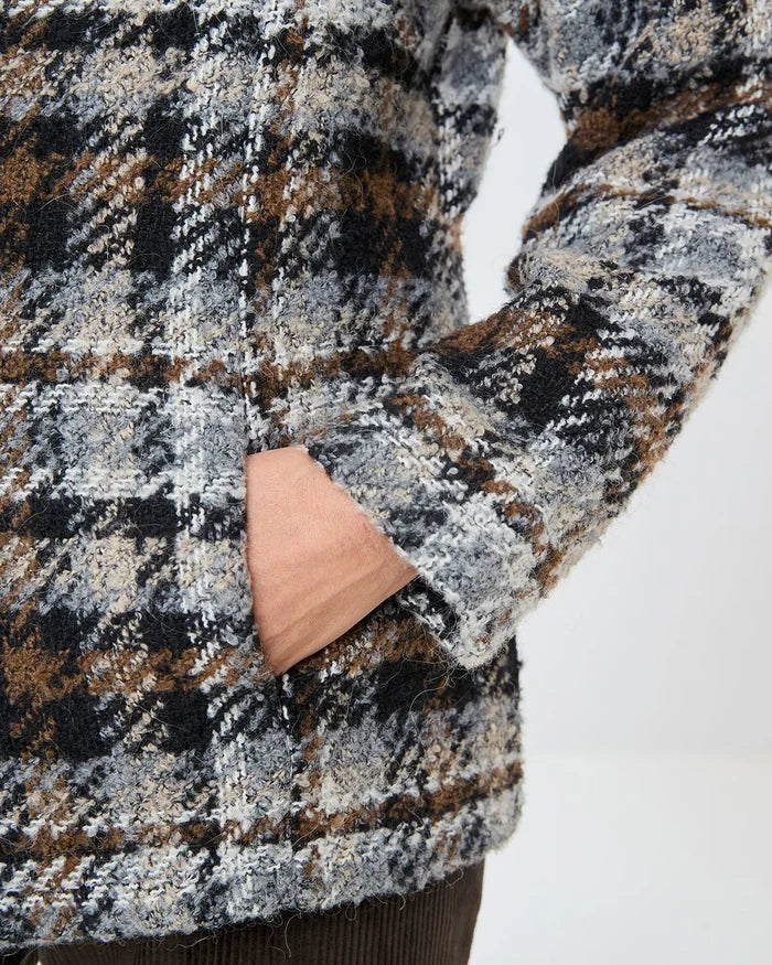 Bryony Fully Lined Wool Mix Checked Jacket