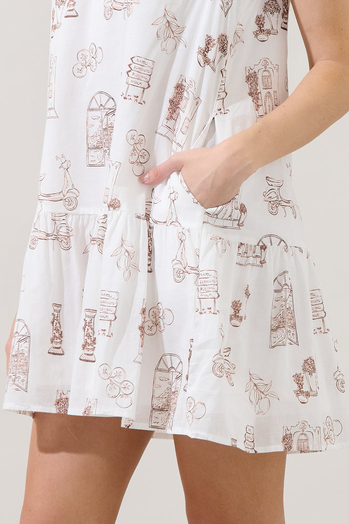 Damry Shift Mini Dress Toile