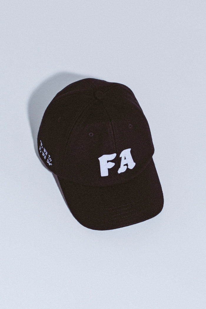 F.A. - CLG Wool Strapback Cap - Black