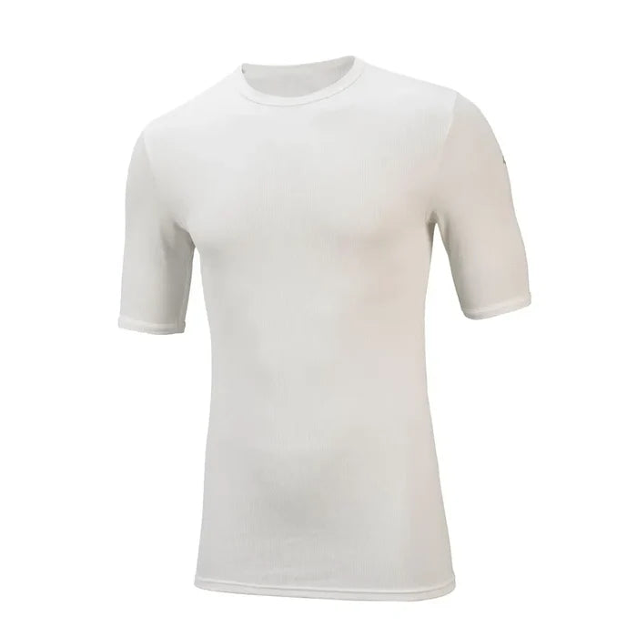Front detail of Sub Zero Factor 1 short sleeve base layer in white
