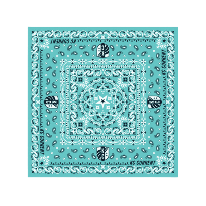 KC Current Teal Pattern Bandana