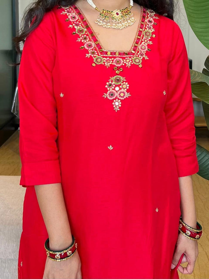 Leela Chanderi Silk Set