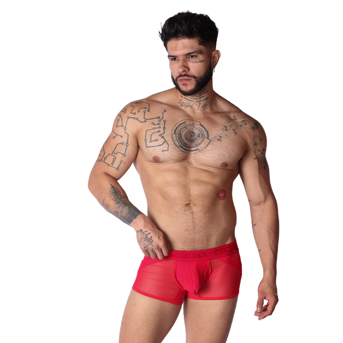 Panel Red Trunk en modelo de Gigo Underwear