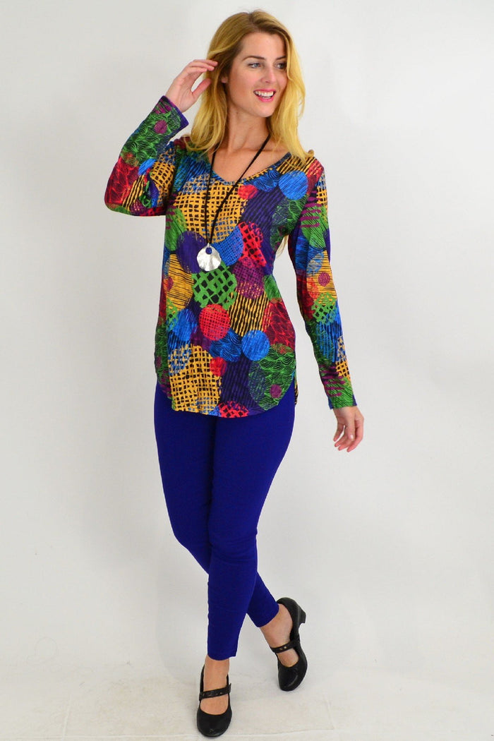 Royal blue pencil pants from I Love Tunics, pull-on style with a sleek, fitted design and comfortable stretch fabric.