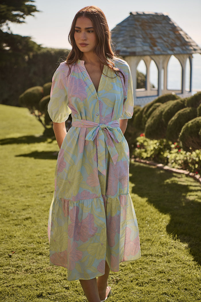 Wynette Tiered Midi Dress Brisa Floral