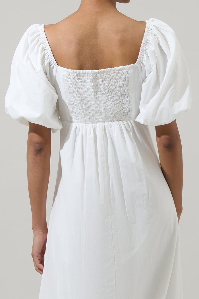 Xena Puff Sleeve Maxi Dress