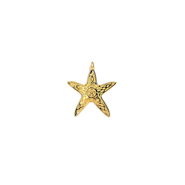 18k Vermeil over Sterling Silver Celtic Starfish Charm