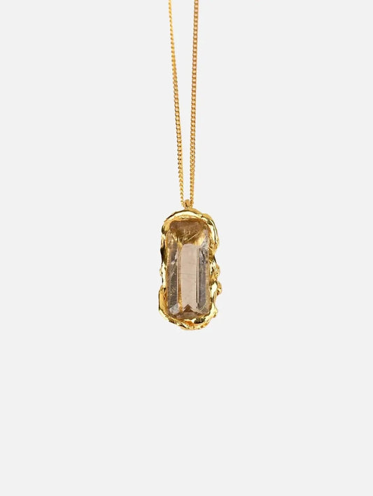 ORE DUNE 21:00 Necklace – Rutilated Quartz Stone - KOLYE