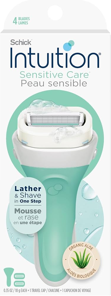 شيك انتويشن ماكينه حلاقه سينسيتف كير 4 شفرات  - Schick Intuition Sensitive Care 4-Blade Women's Razor