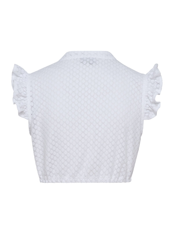 Berwin Short Sleeve Dirndl Blouse "Zoe" white