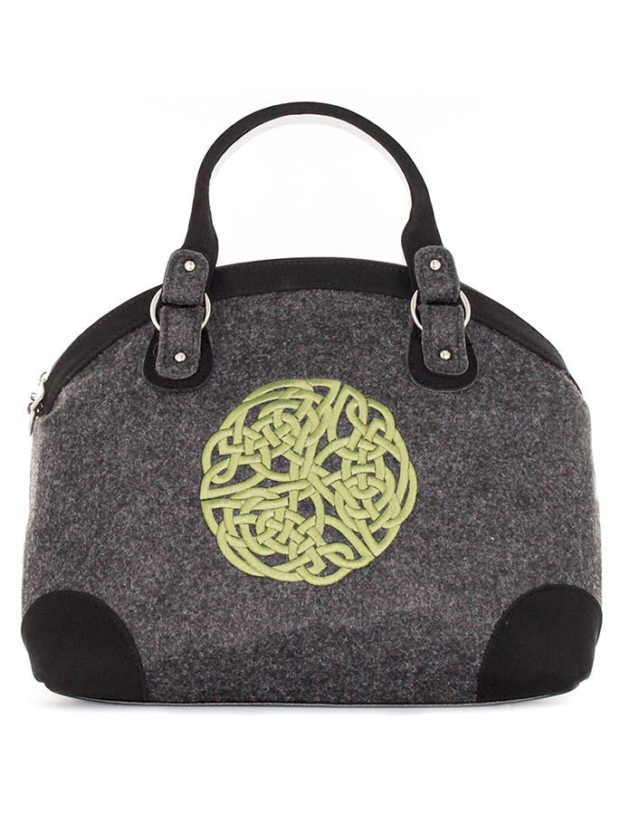 Celtic Tote Bag #color_charcoal-with-green