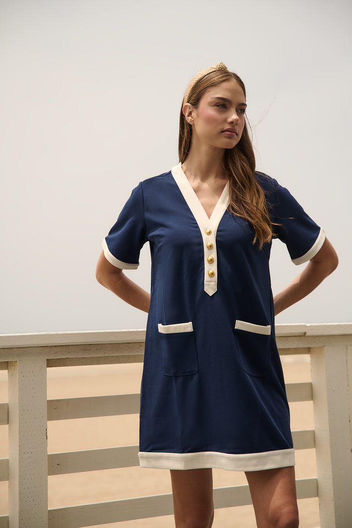 NAVY-CREAM / XS