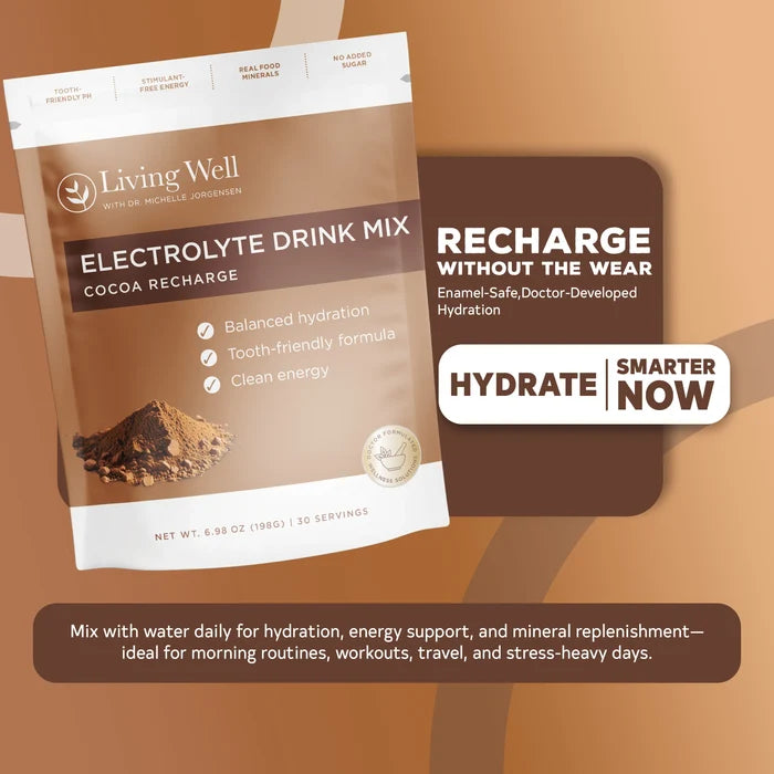 Cocoa Recharge electrolyte drink mix details