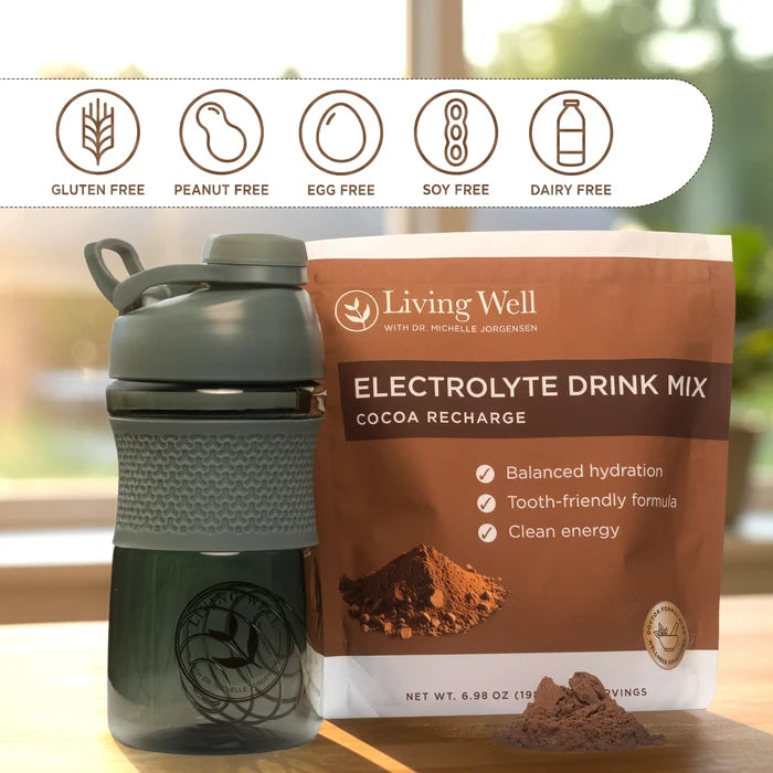 Cocoa Recharge electrolyte drink mix lifestyle