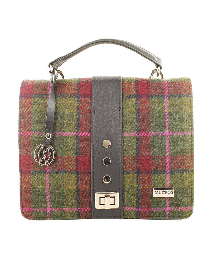 Fiona Tweed Bag - Green Red & Orange #color_green-red-orange