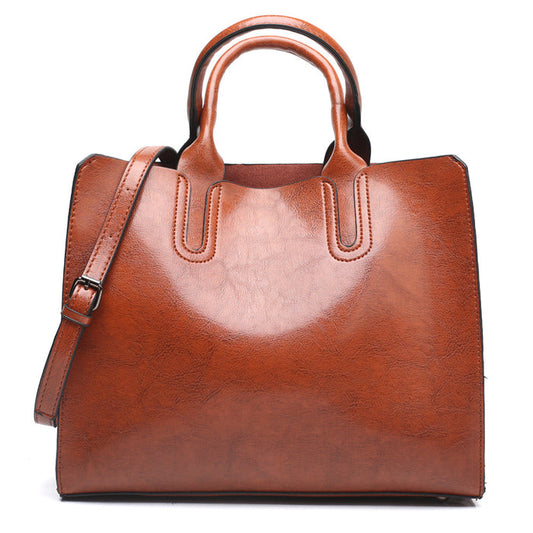 H2141 - Retro Class Tote Fashion Handbag