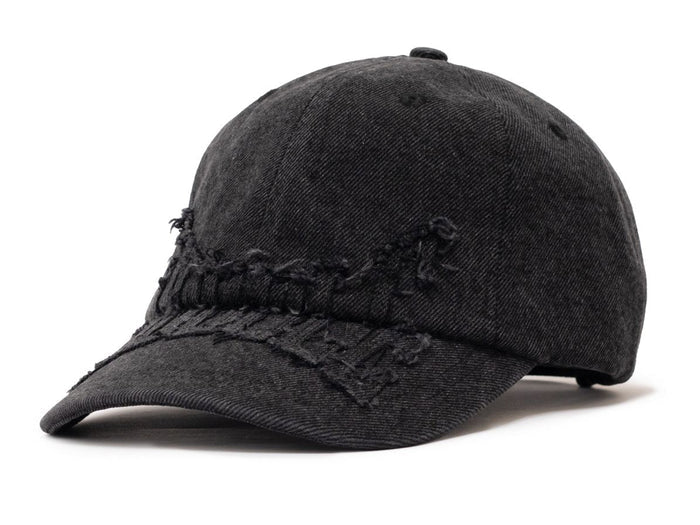 Hoddle - Denim Applique Cap - Black