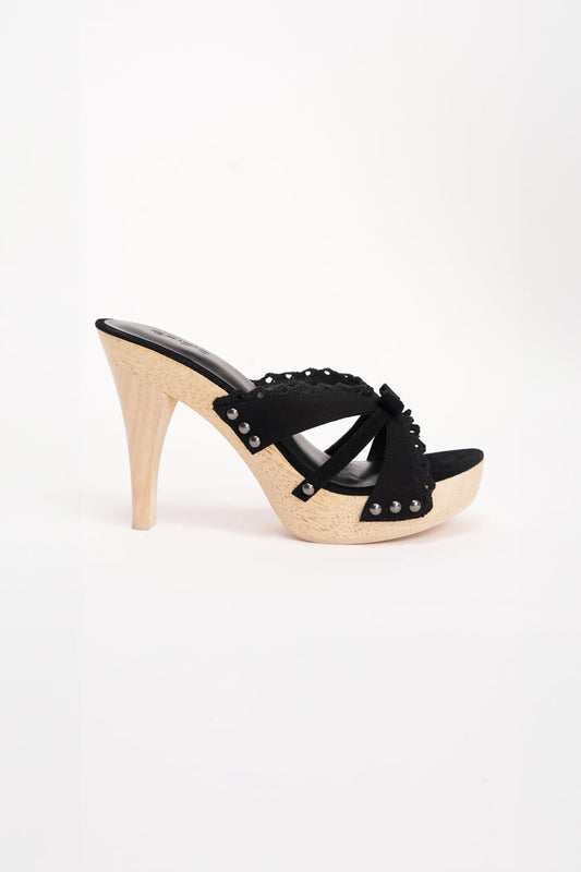Holly Wooden Platform Sandal