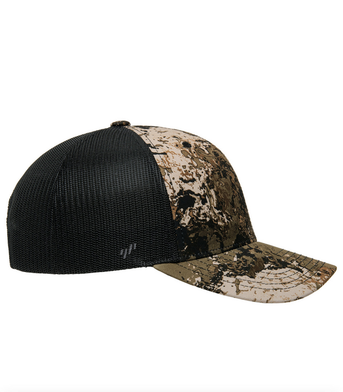 Hunting After Dark Podcast - Veil Camo Trucker Hat - Leather Patch