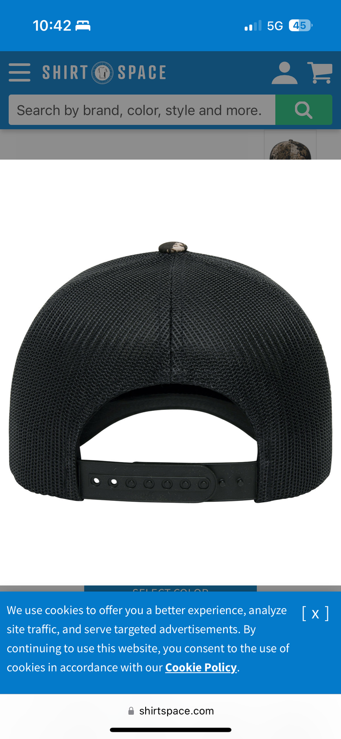 Hunting After Dark Podcast - Veil Camo Trucker Hat - Leather Patch