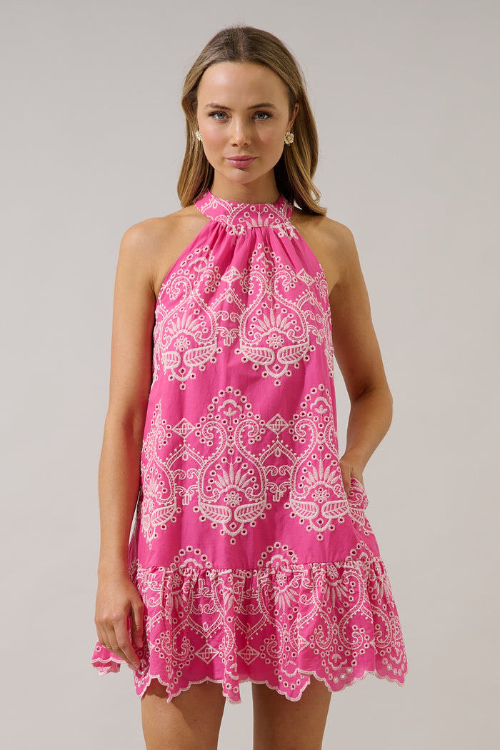 Laly Mini Ruffle Dress Dariet Eyelet