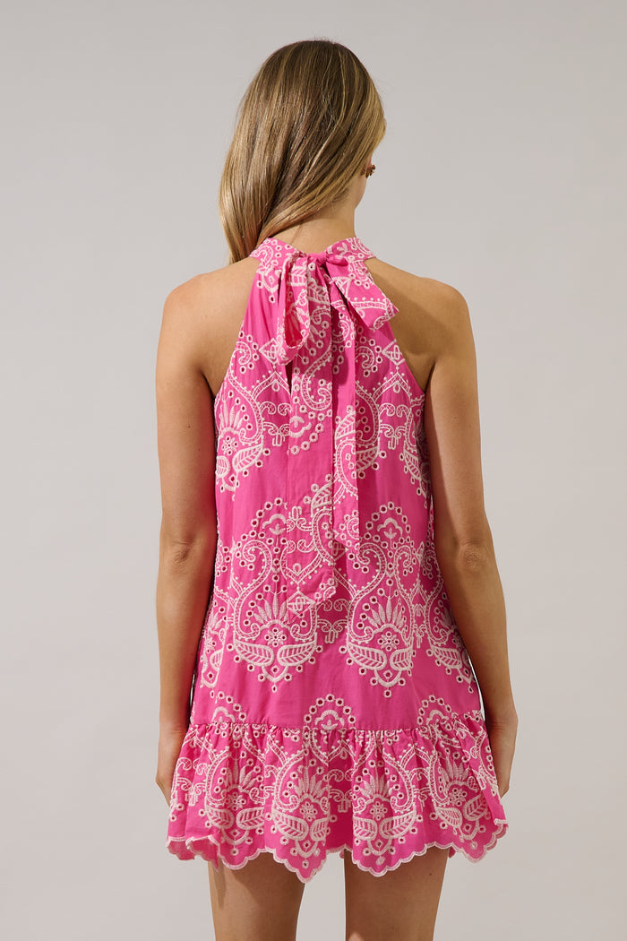 Laly Mini Ruffle Dress Dariet Eyelet