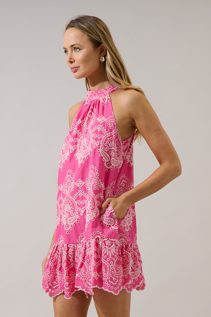Laly Mini Ruffle Dress Dariet Eyelet