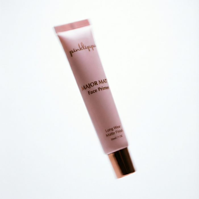 Pink Lipps Major Matte Primer white cream base for oily and combination skin types.