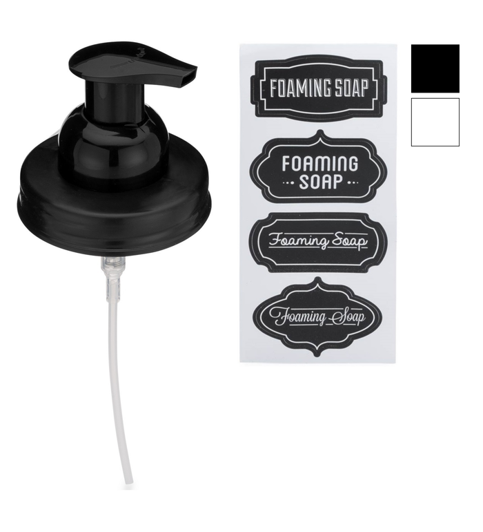 Mason Jar Foaming Soap Dispenser Lids - Regular Mouth