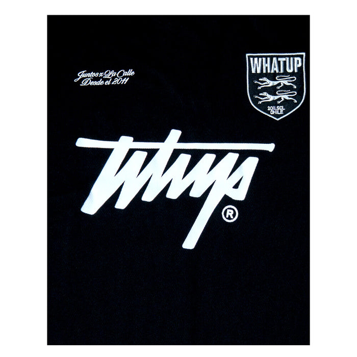 Camiseta Men Whatup "Juntos por la Calle" Black Pink