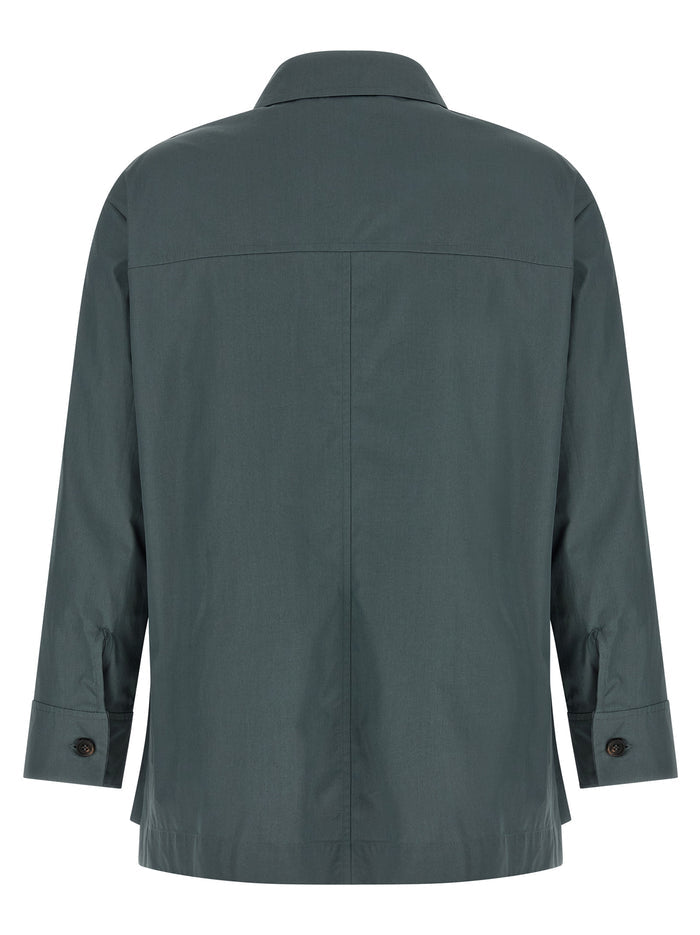 'S Max Mara Gray Cotton Blouse