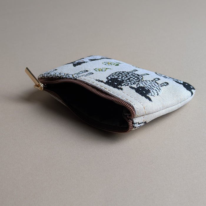 Sheep & Collie Tapestry Zip Coin Purse