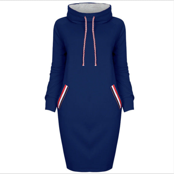 🌨️Women’s Winter Hooded Sweater Dress – Warm Oversized Casual Hoodie Dress with Pockets
