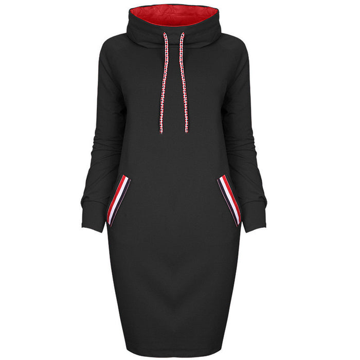 🌨️Women’s Winter Hooded Sweater Dress – Warm Oversized Casual Hoodie Dress with Pockets
