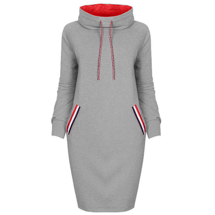 🌨️Women’s Winter Hooded Sweater Dress – Warm Oversized Casual Hoodie Dress with Pockets